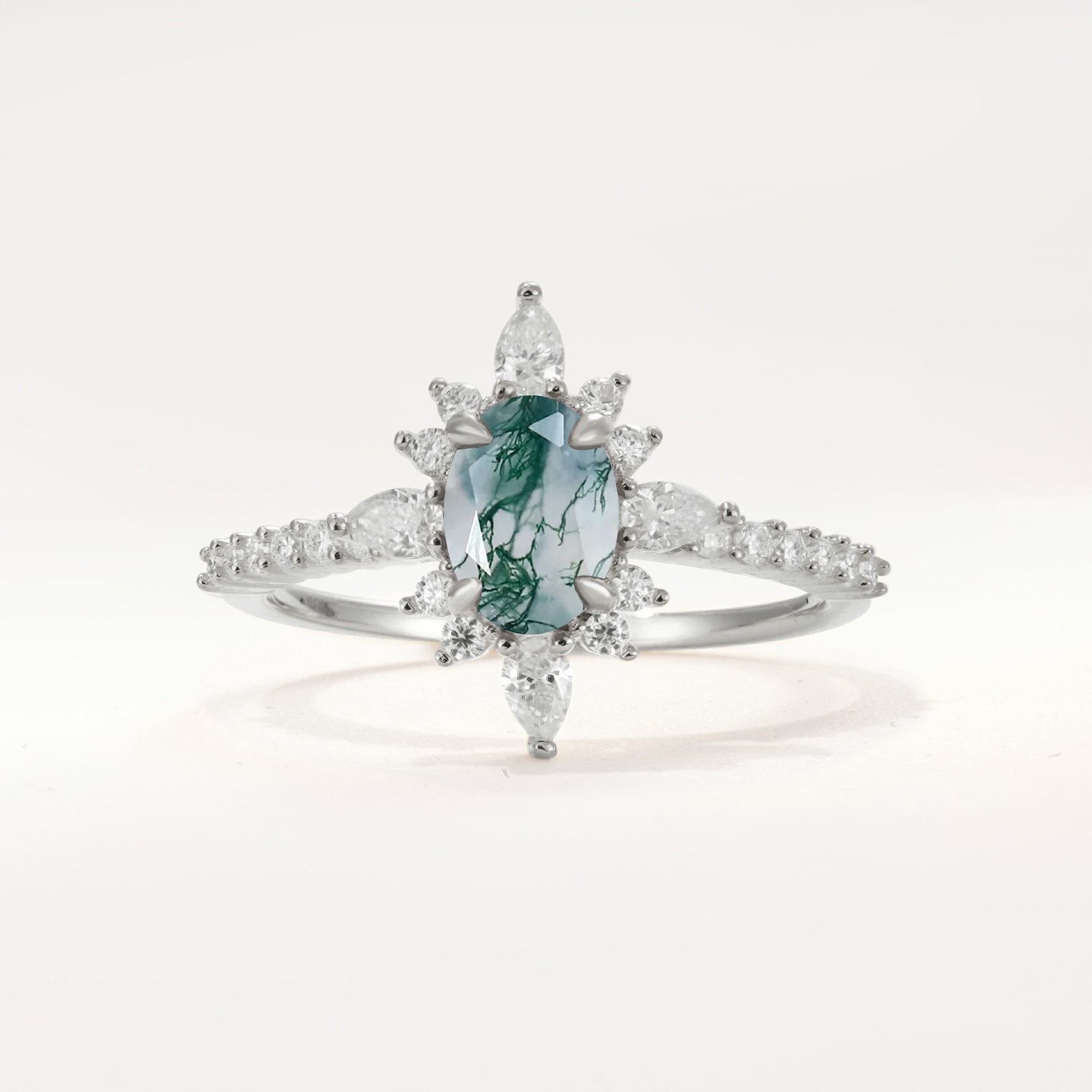 ML07058 Moss Agate Ring - Additional view