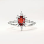 ML07058 Garnet Ring - Additional view