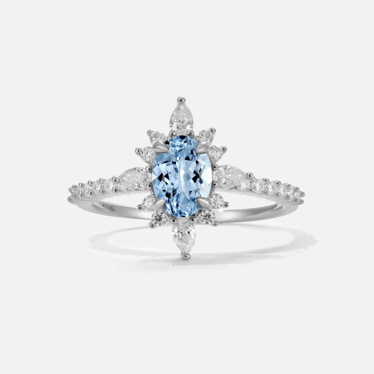 ML07058 Aquamarine Ring - Additional view