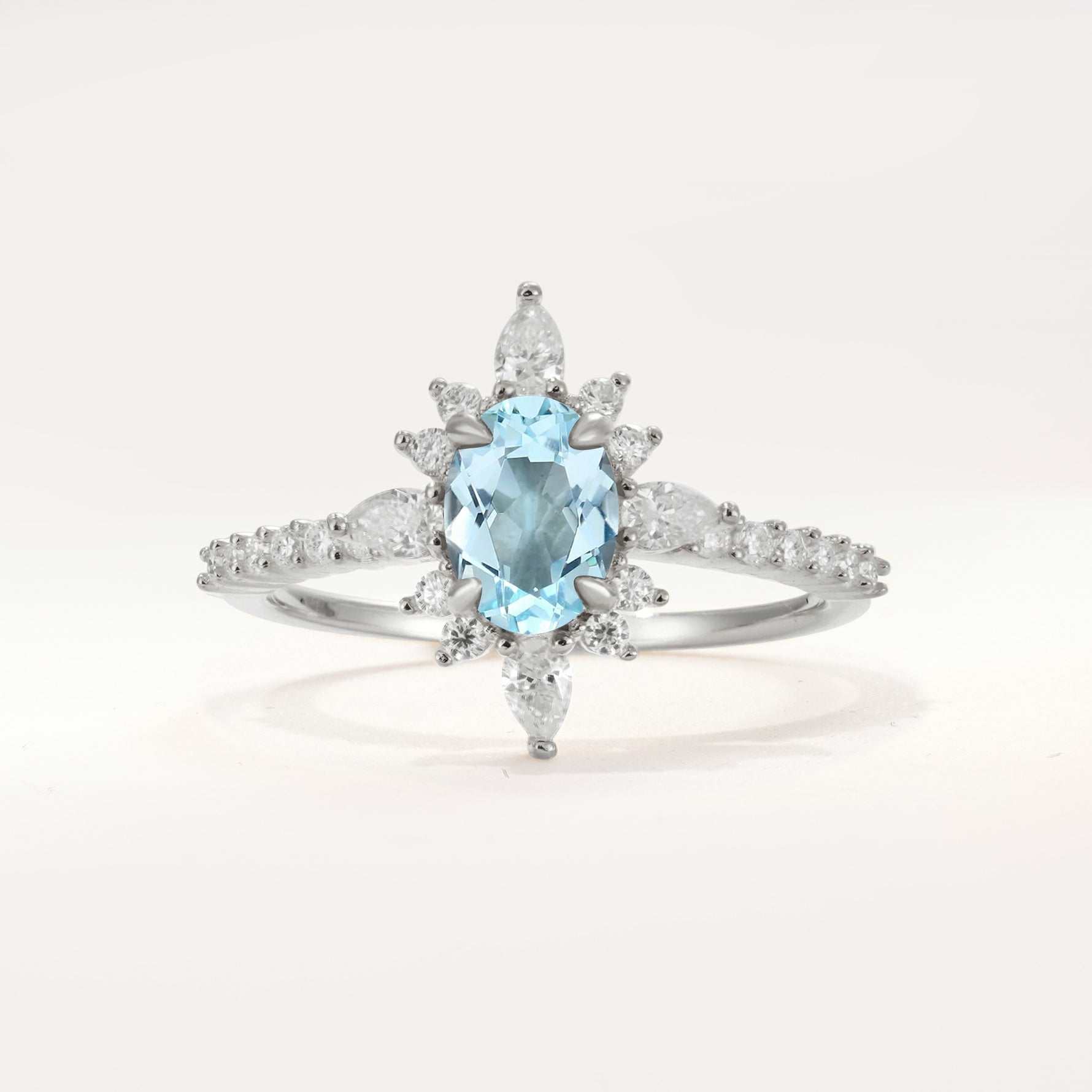 ML07058 Aquamarine Ring - Additional view
