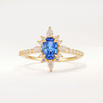 ML07058 Sapphire Ring - Yellow-Gold