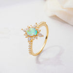 ML07058 Fire Opal Ring - Additional view
