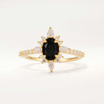 ML07058 Black Onyx Ring - Yellow-Gold