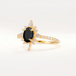 ML07058 Black Onyx Ring - White-Gold