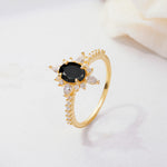 ML07058 Black Onyx Ring - Additional view