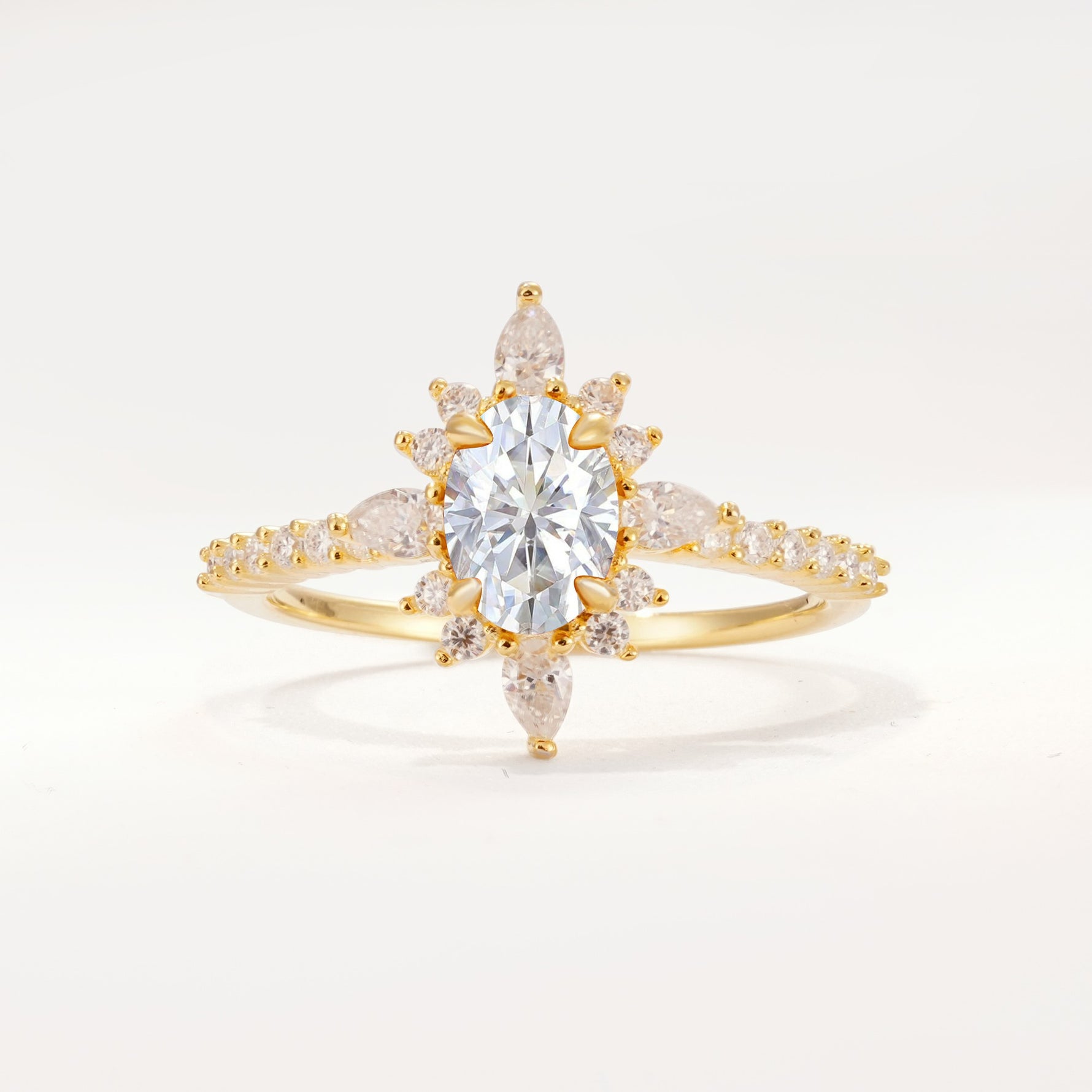 ML07058 Lab Diamond Ring - Yellow-Gold
