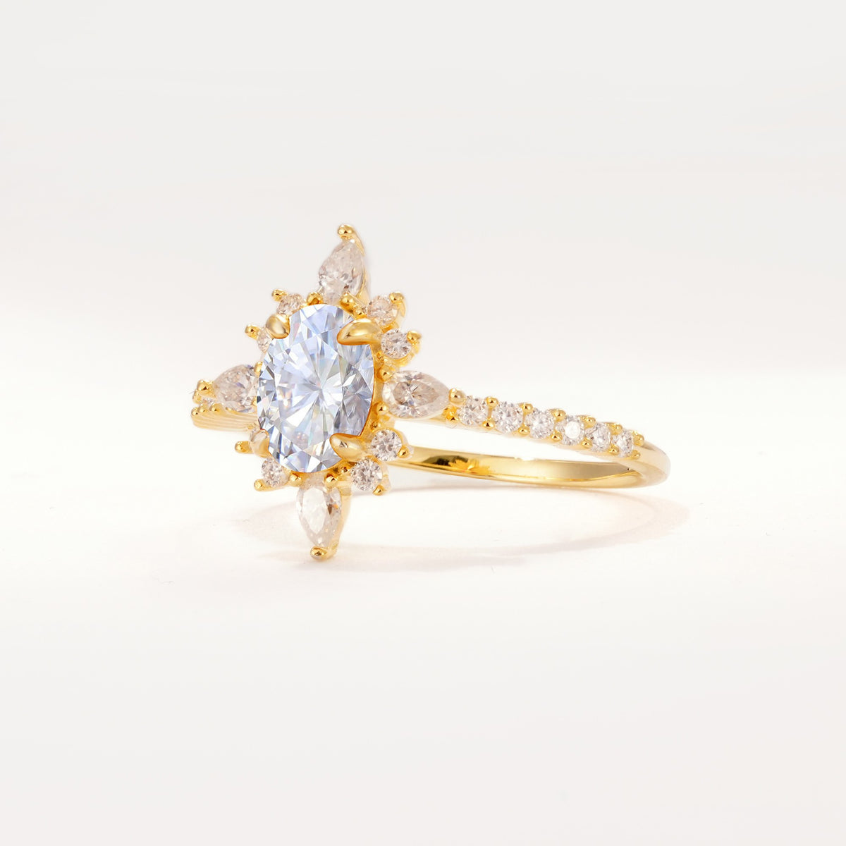 ML07058 Lab Diamond Ring - White-Gold