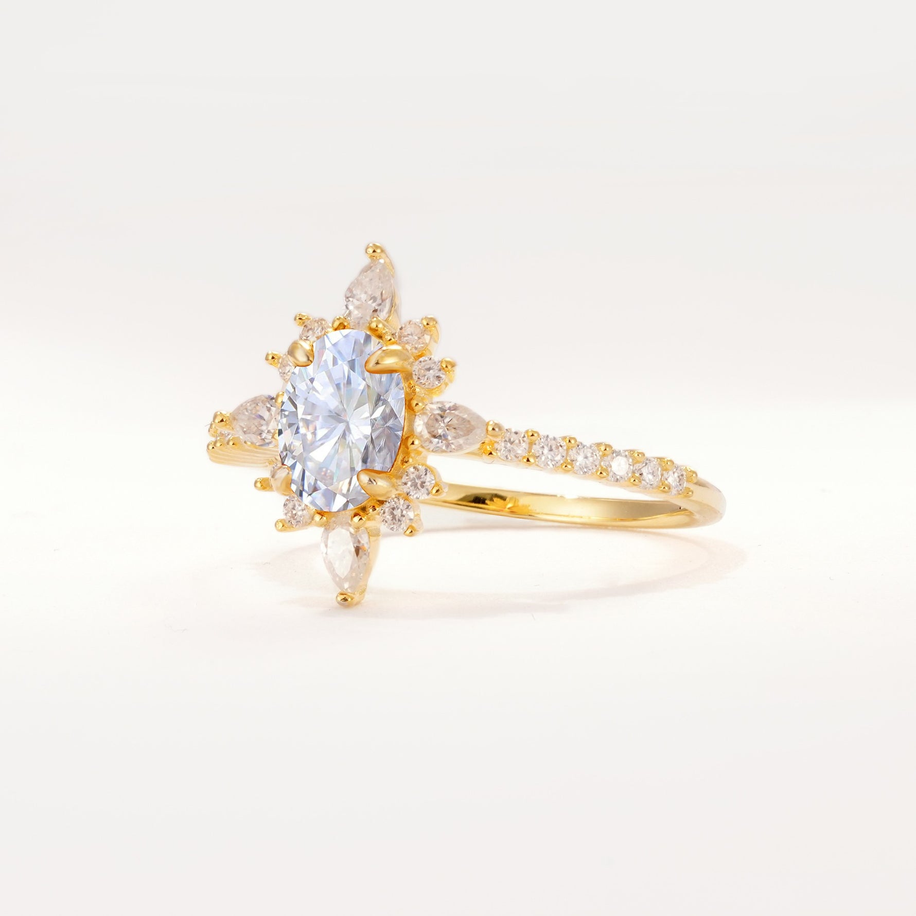 ML07058 Lab Diamond Ring - White-Gold