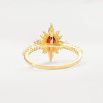 ML07058 Garnet Ring - Additional view