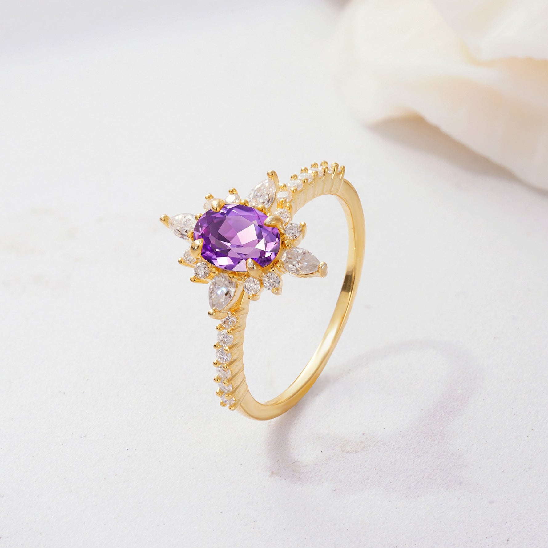 ML07058 Amethyst Ring - Additional view