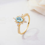 ML07058 Aquamarine Ring - Additional view