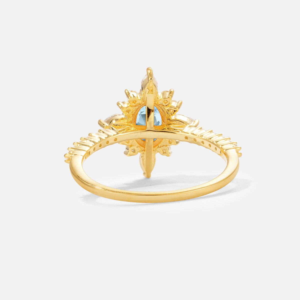 ML07058 Aquamarine Ring - Additional view