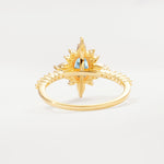 ML07058 Aquamarine Ring - Additional view