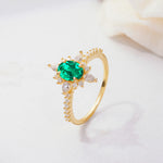 ML07058 Emerald Ring - Additional view