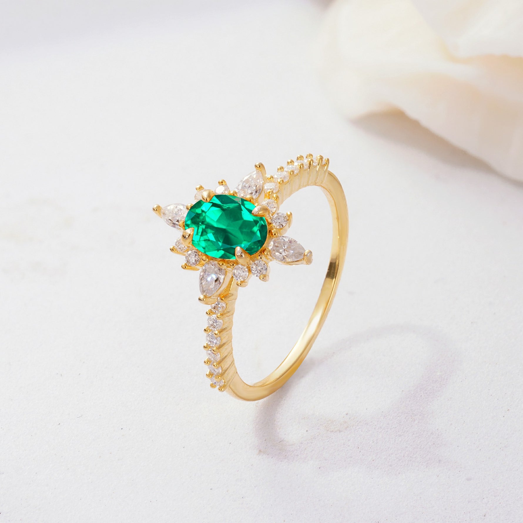 ML07058 Emerald Ring - Additional view