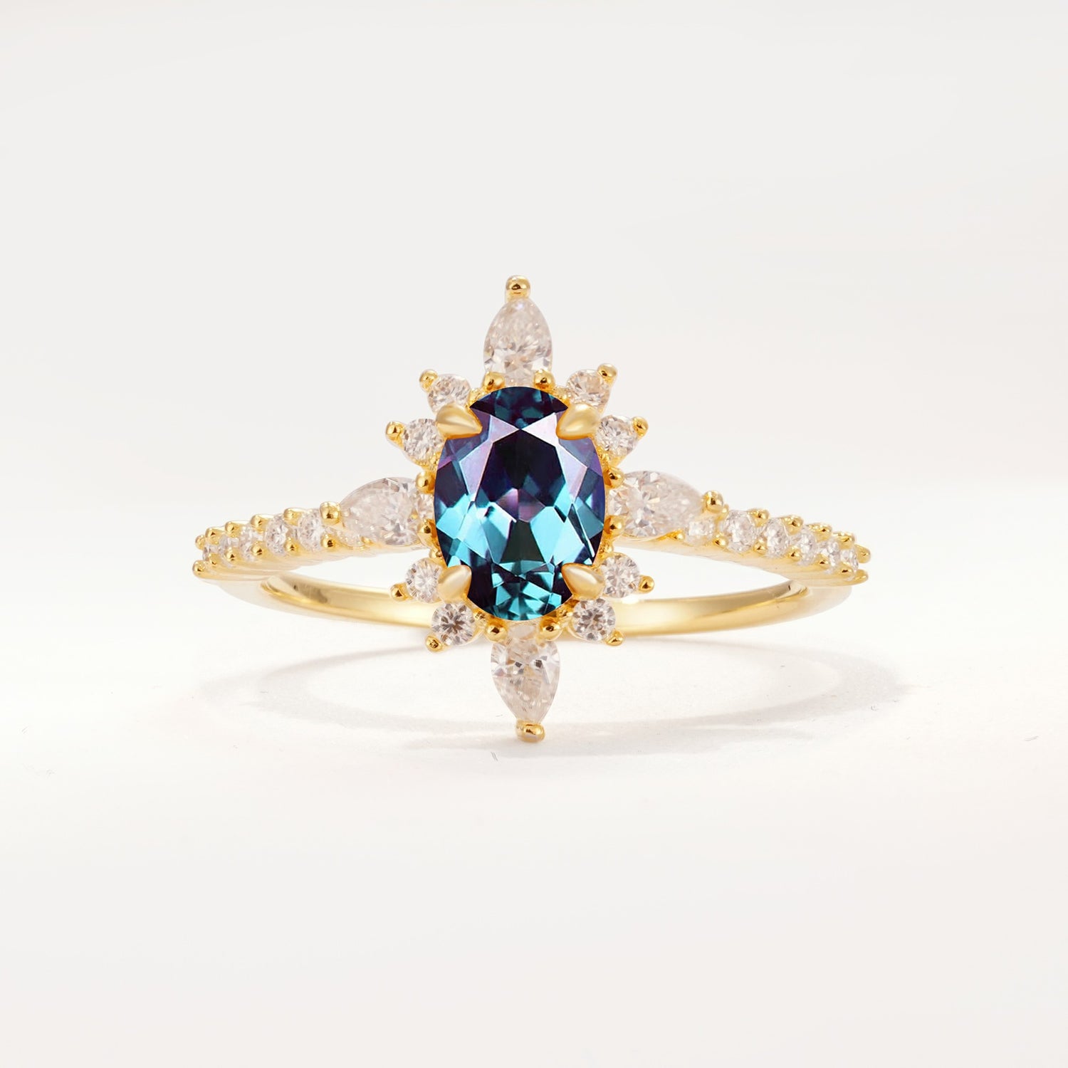 ML07058 Alexandrite Ring - Yellow-Gold