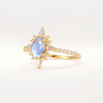 ML07058 Moonstone Ring - White-Gold