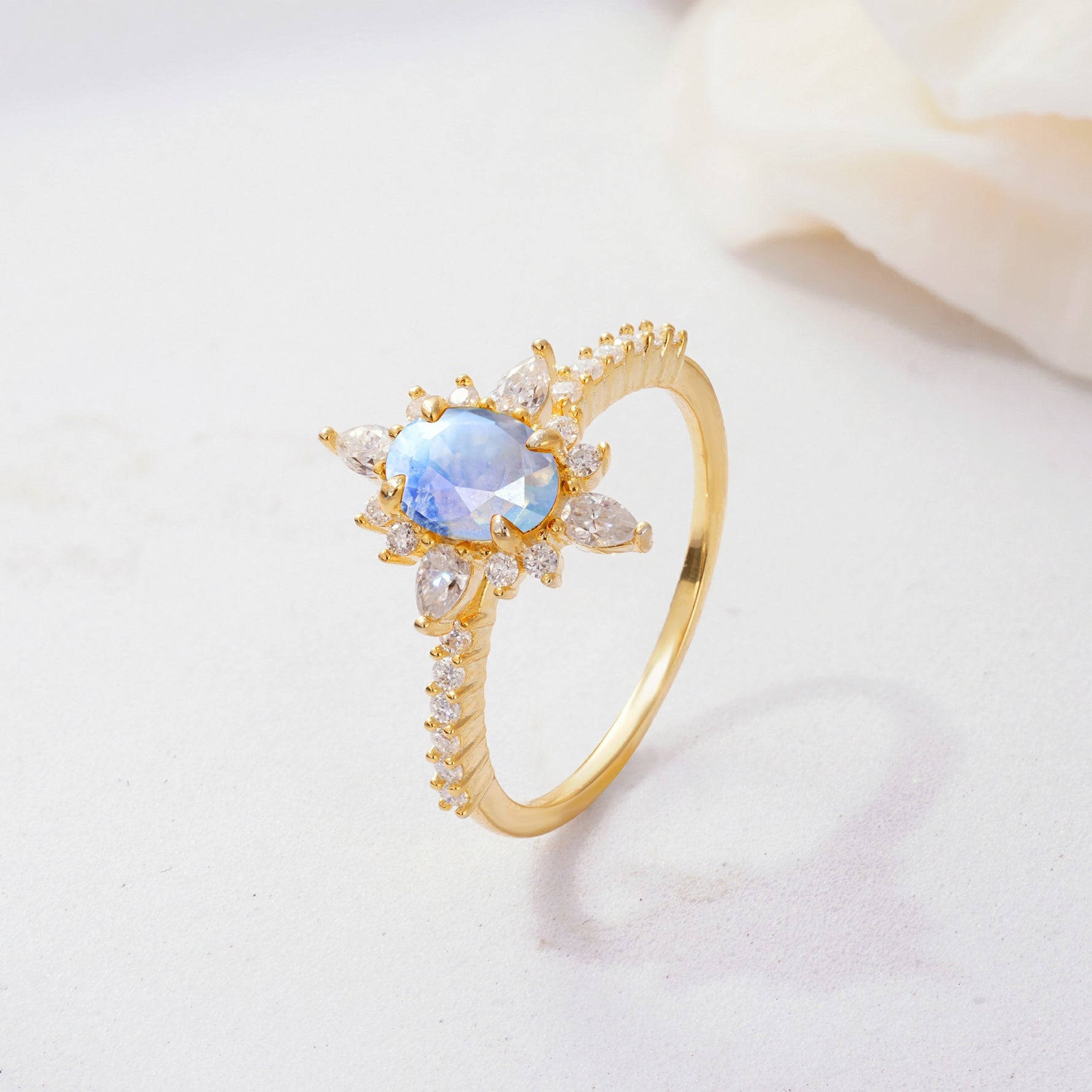ML07058 Moonstone Ring - Additional view
