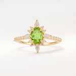 ML07058 Peridot Ring - Yellow-Gold