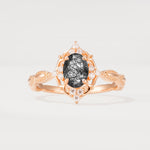 ML07059 Black Rutilated Quartz Ring - Additional view