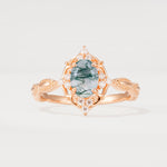 ML07059 Moss Agate Ring - Additional view