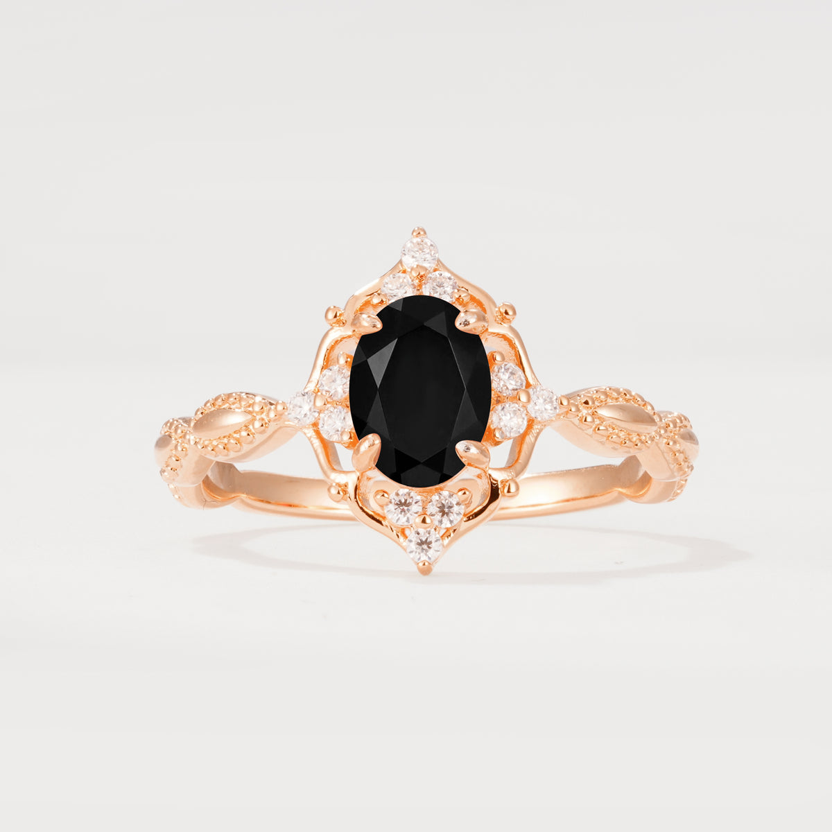 ML07059 Black Onyx Ring - Additional view
