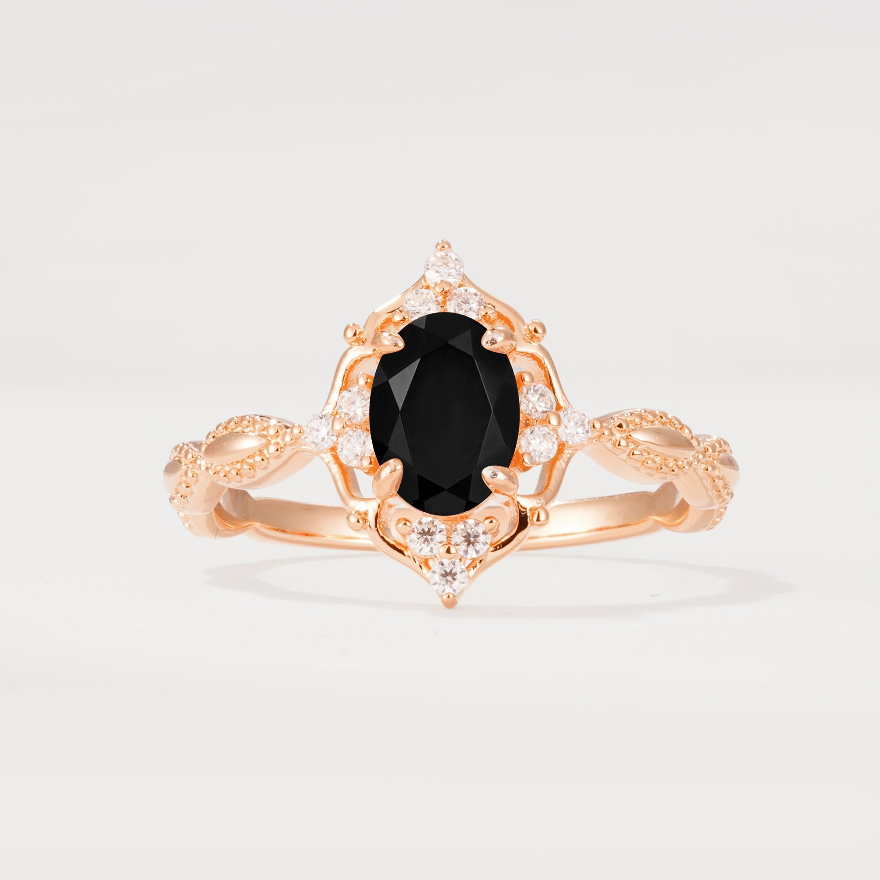 ML07059 Black Onyx Ring - Additional view