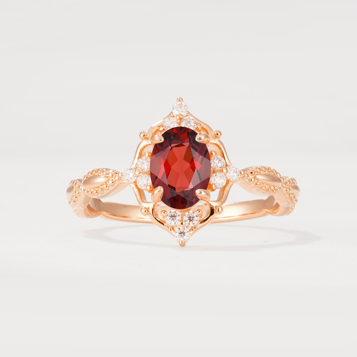 ML07059 Garnet Ring - Additional view
