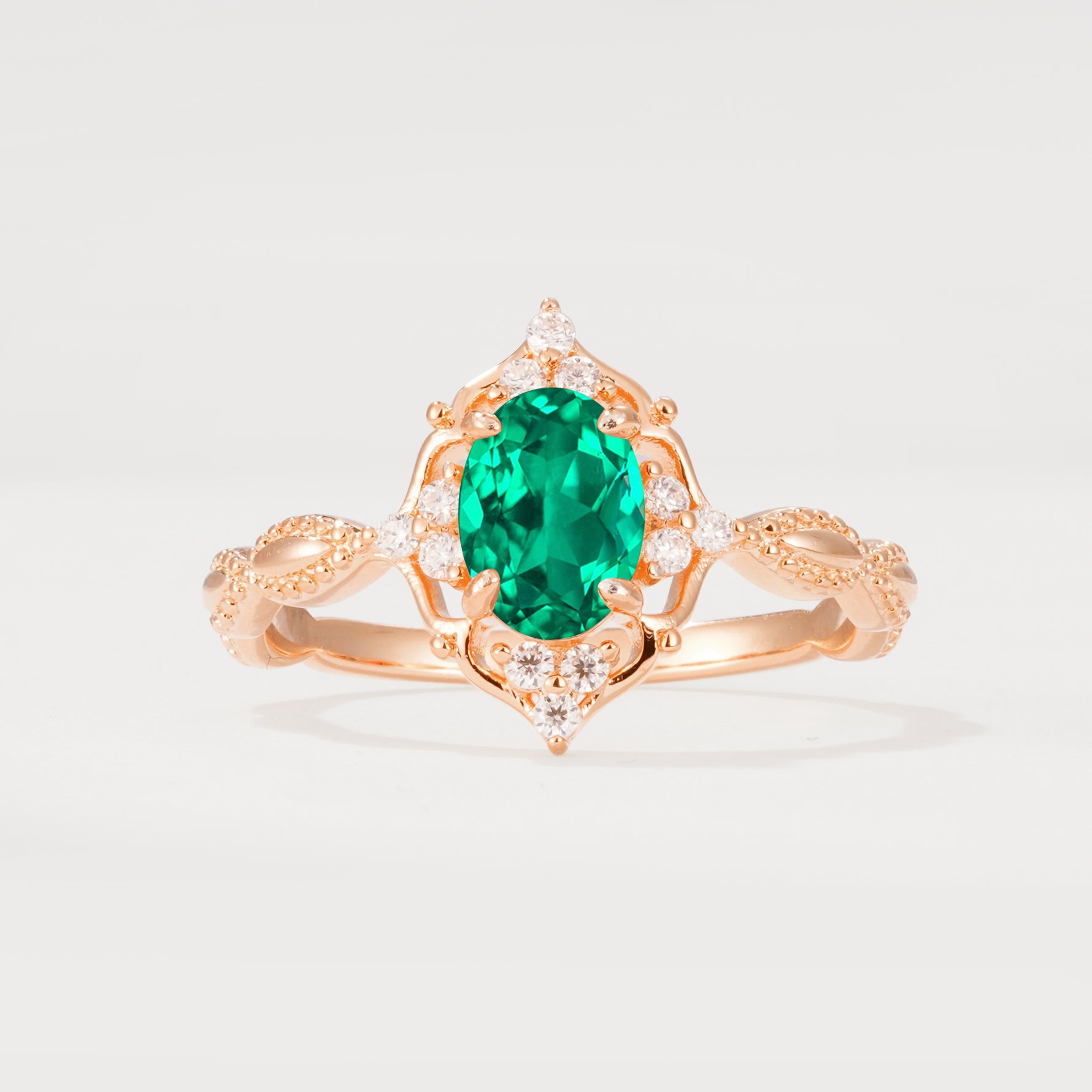 ML07059 Emerald Ring - Additional view