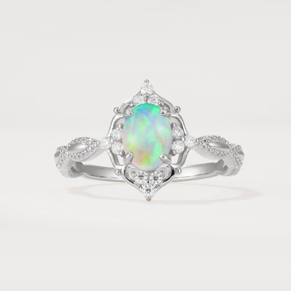 ML07059 Fire Opal Ring - Additional view