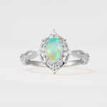 ML07059 Fire Opal Ring - Additional view