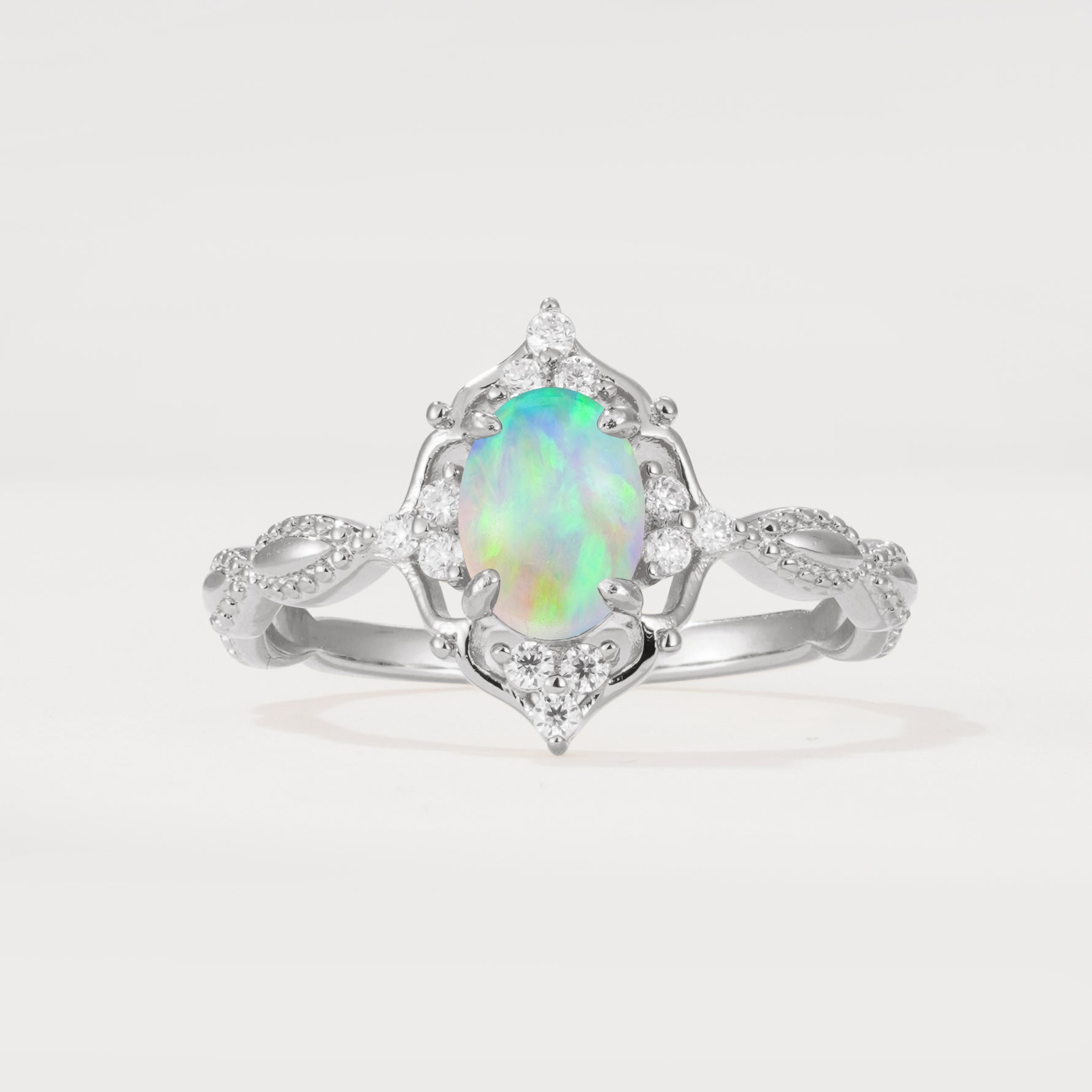 ML07059 Fire Opal Ring - Additional view