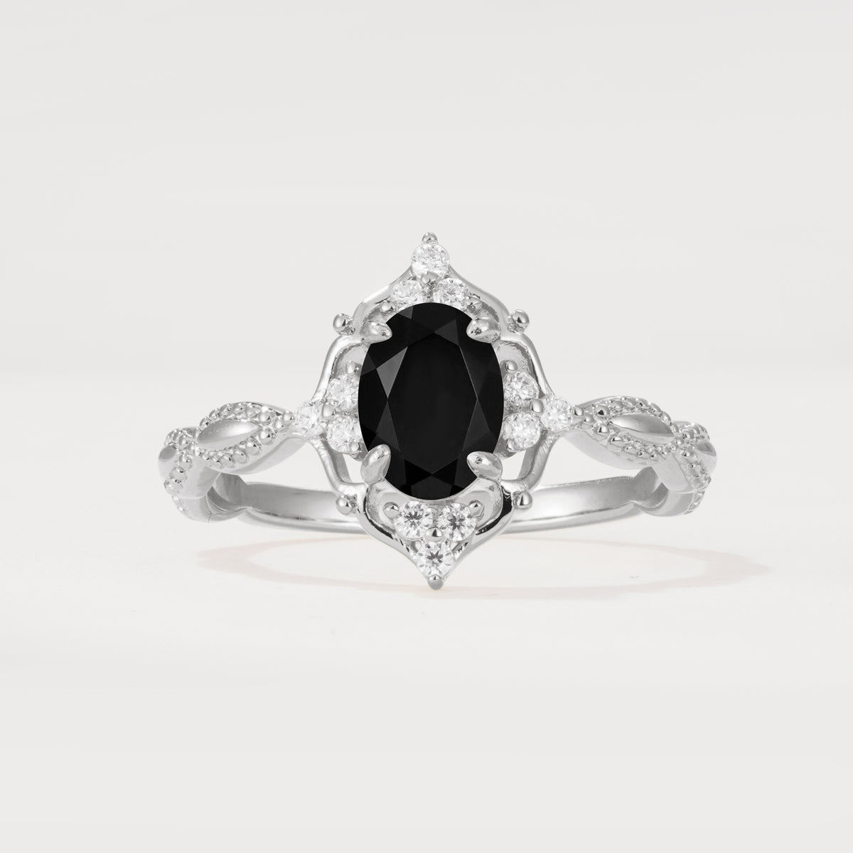 ML07059 Black Onyx Ring - Additional view