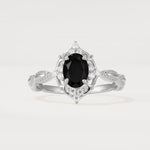 ML07059 Black Onyx Ring - Additional view