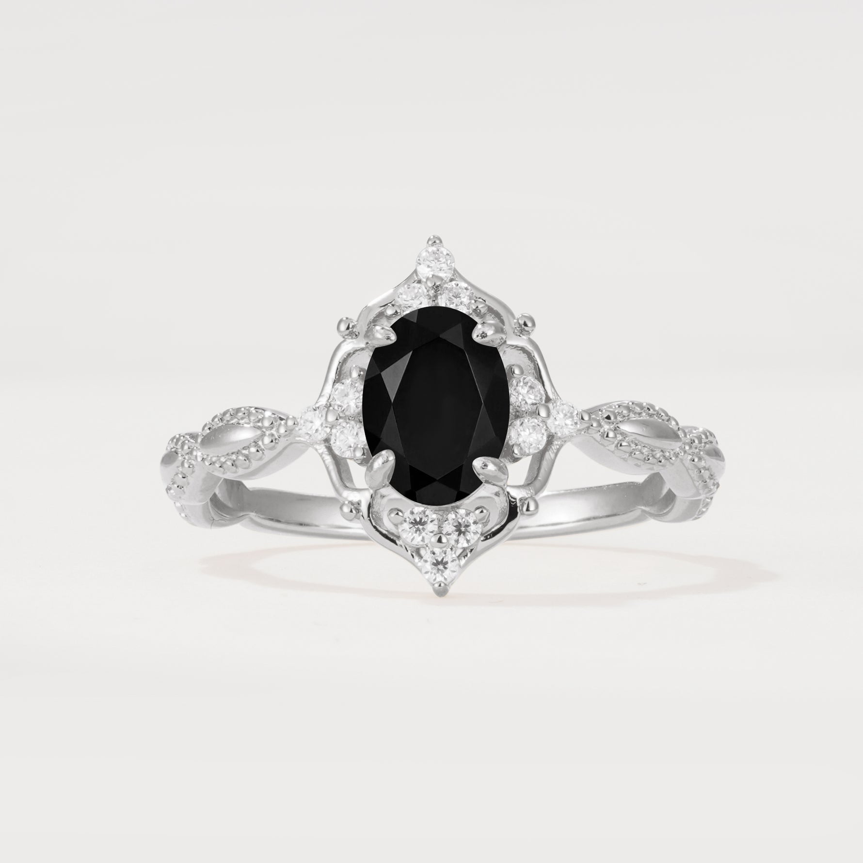 ML07059 Black Onyx Ring - Additional view