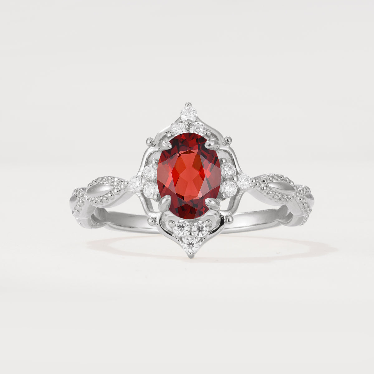 ML07059 Garnet Ring - Additional view