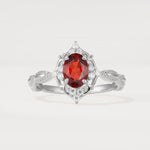 ML07059 Garnet Ring - Additional view