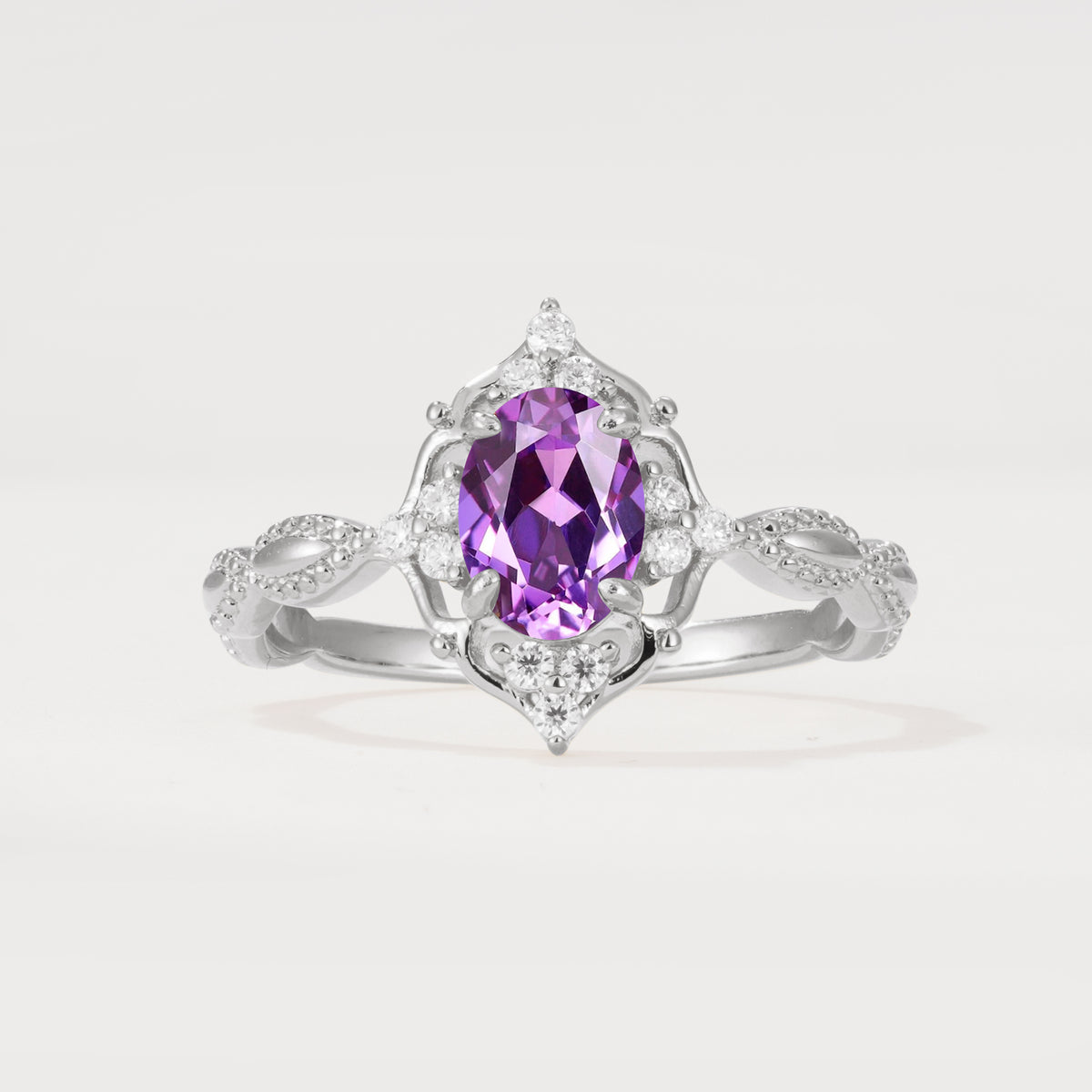 ML07059 Amethyst Ring - Additional view