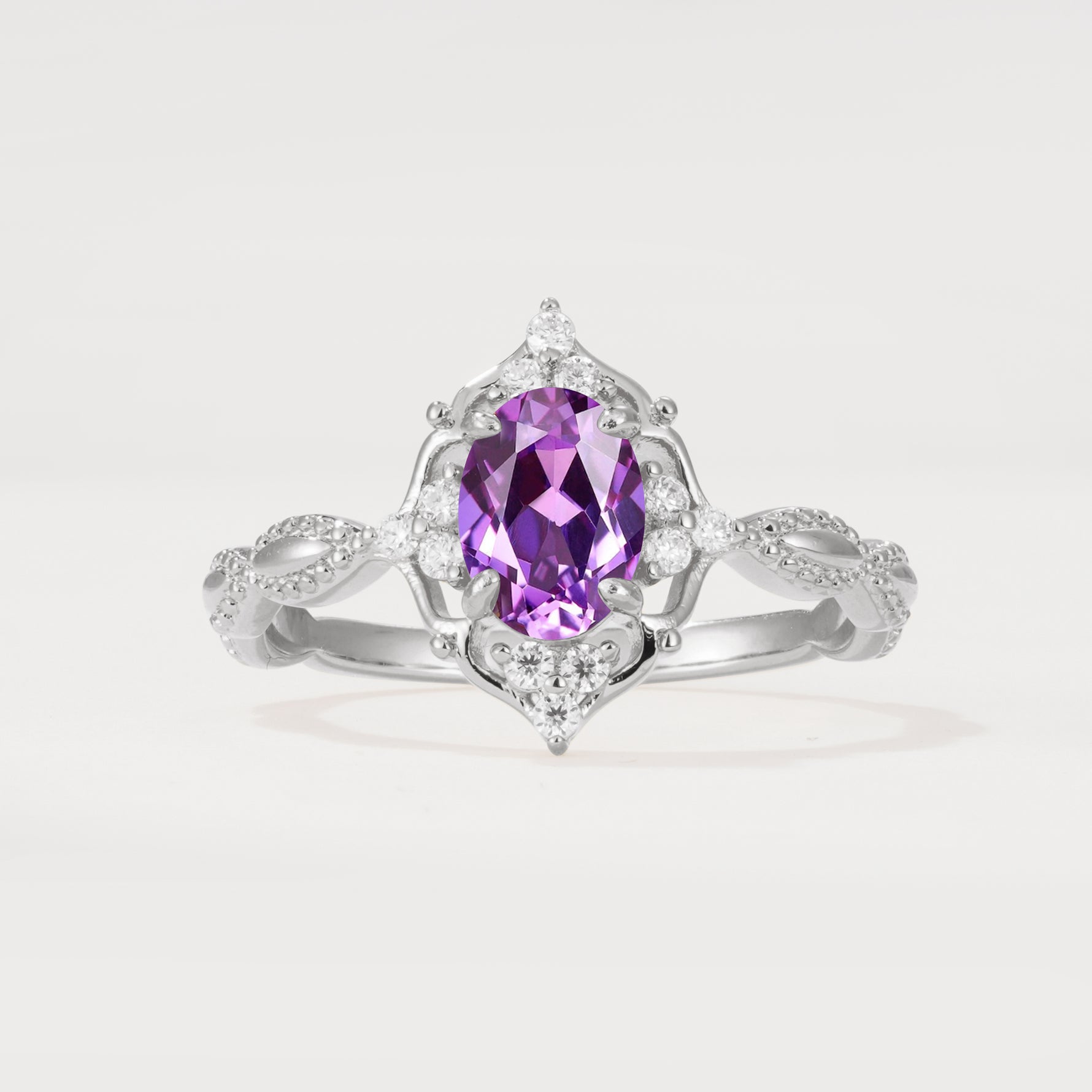 ML07059 Amethyst Ring - Additional view