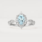 ML07059 Aquamarine Ring - Additional view