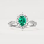 ML07059 Emerald Ring - Additional view