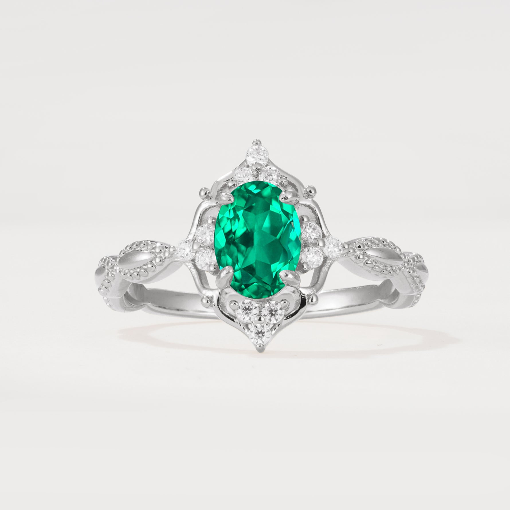 ML07059 Emerald Ring - Additional view