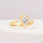 ML07059 Moissanite Ring - White-Gold
