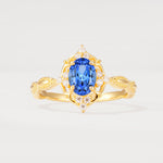 ML07059 Sapphire Ring - Yellow-Gold