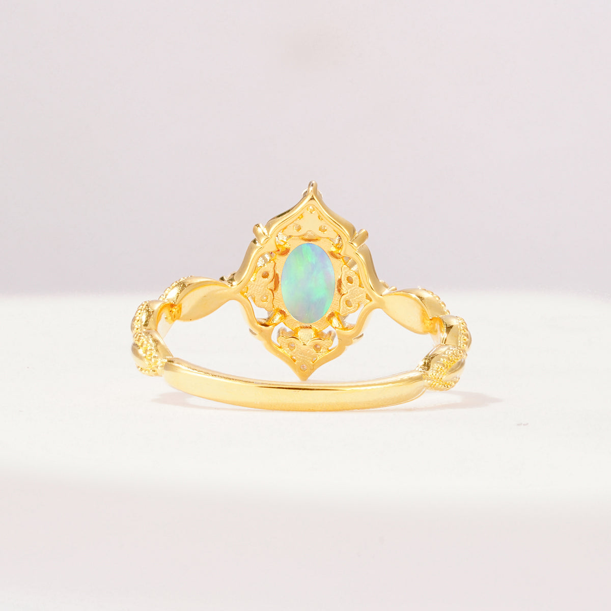 ML07059 Fire Opal Ring - Additional view