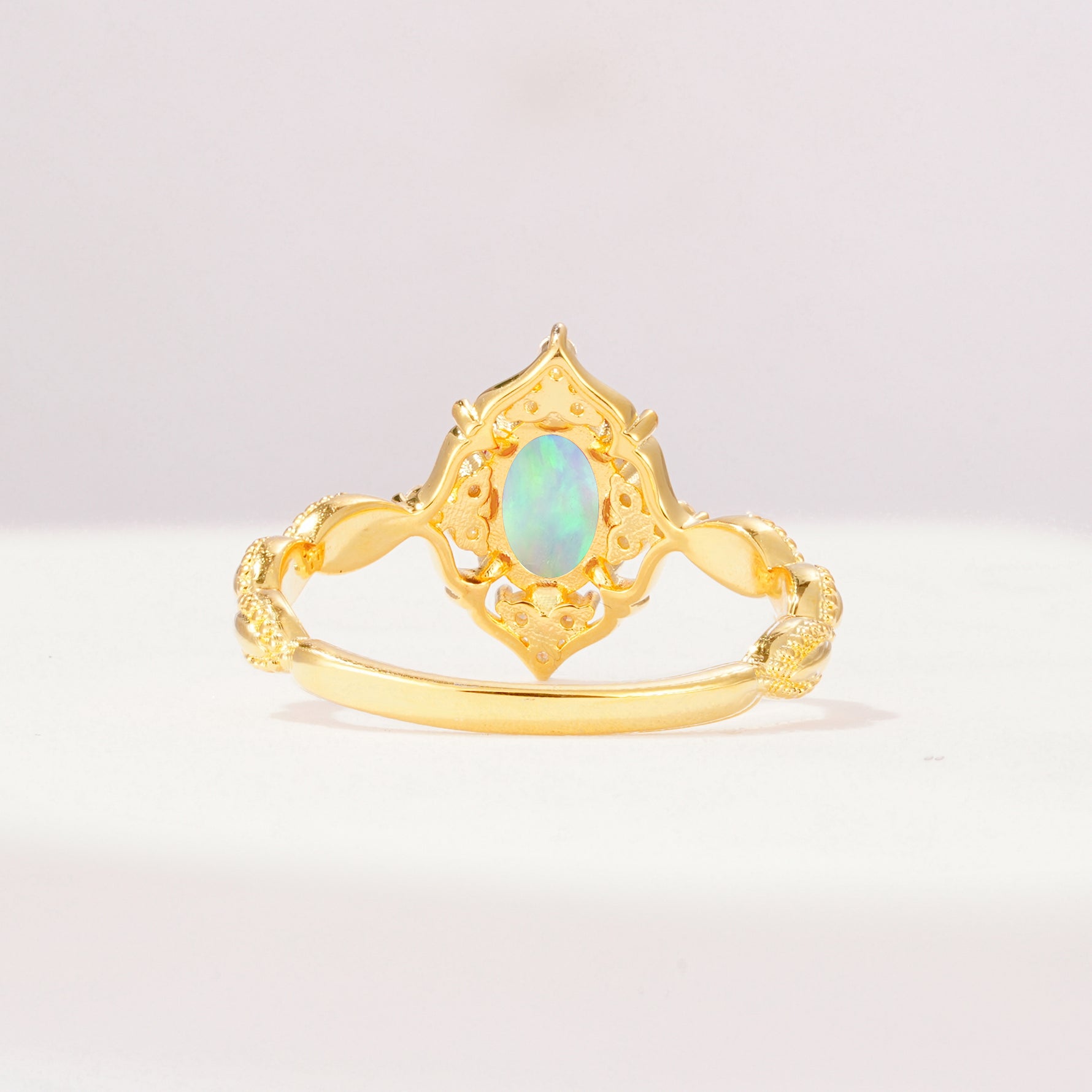 ML07059 Fire Opal Ring - Additional view