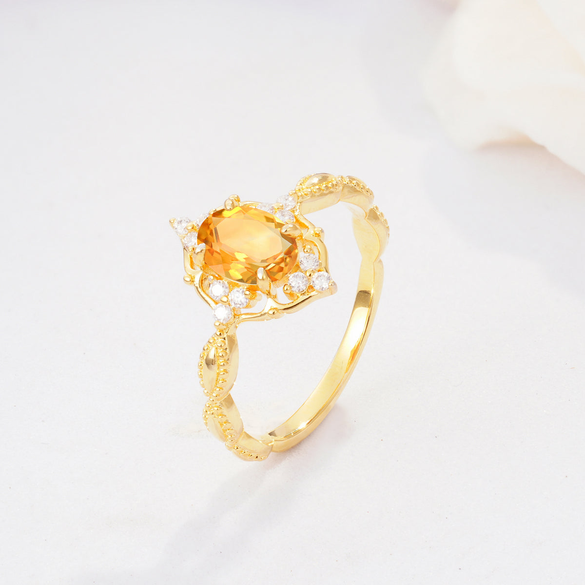 ML07059 Citrine Ring - Additional view