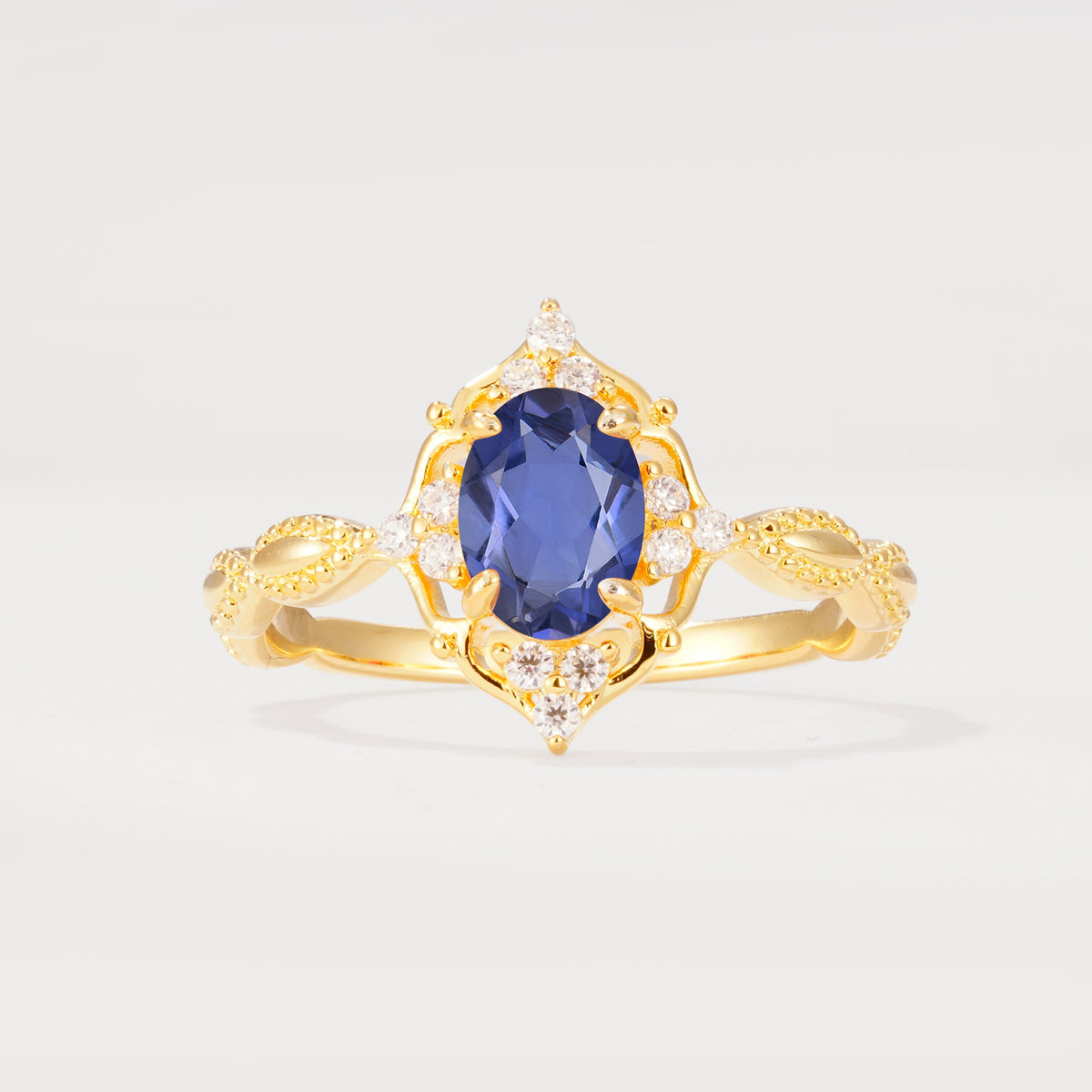 ML07059 Tanzanite Ring - Yellow-Gold