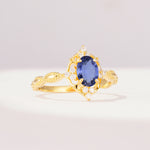 ML07059 Tanzanite Ring - White-Gold