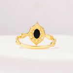ML07059 Black Onyx Ring - Additional view